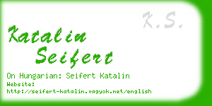 katalin seifert business card